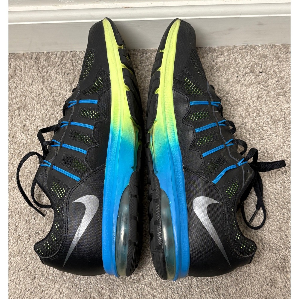 Nike Air Max Dynasty Mens Running Shoes Black Blue Volt 829711-007 Size 12 - Picture 5 of 14